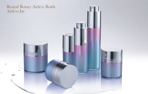 15ml 30ml 50ml zlata roza njega kože kozmetička ambalaža rotacije Bezračnim plastične losion boca